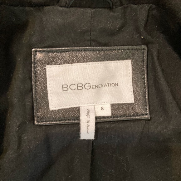 BCBG generation black real leather detailed jacket size S. - Picture 6 of 15